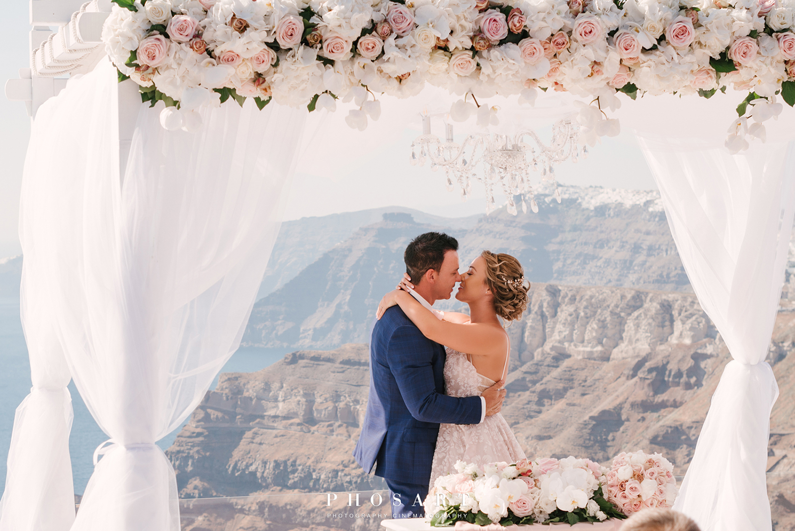 Book your wedding day in Santorini Gem Wedding Venue